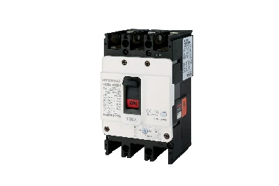 Выключатель автоматический в литом корпусе типа HGM, типоразмера 100AF, арт.HGM100H3PT4S0000C00050F (50А, 26кА, 3 полюса, регулируемый термомагнитный расцепитель, переднее подключение)