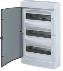 Щит распределительный навесной Unix прозрачная дверь 4х18 модулей IP40 PROxima