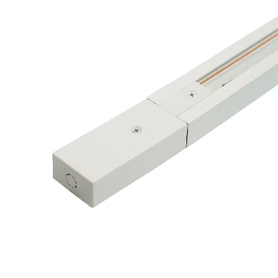Шинопровод для трековых светильников 3м белый квадратный (в наборе токовод заглушка крепление)