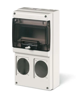 Корпус на 8 модулей и 2 поста с основанием 70х87мм тип M340