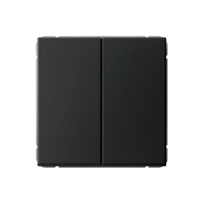 ARTGALLERY 2-клавишный ВЫКЛЮЧАТЕЛЬ КНОПОЧНЫЙ, 10АХ, механизм, быстрозажимные клеммы, КАРБОН