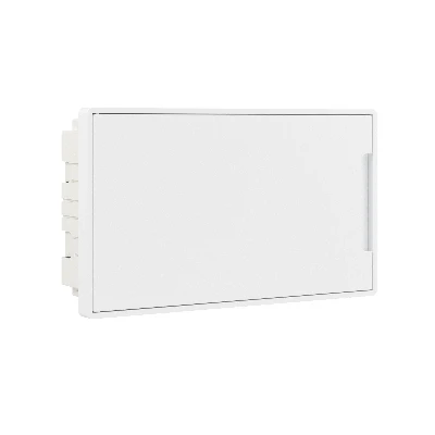 Щиток 18 мод встраиваемый FRAME ЩРв-П-18, белый, с белой дверцей, с 2  шинами PEN на 8 и 10 отв. F18B1WW DKC