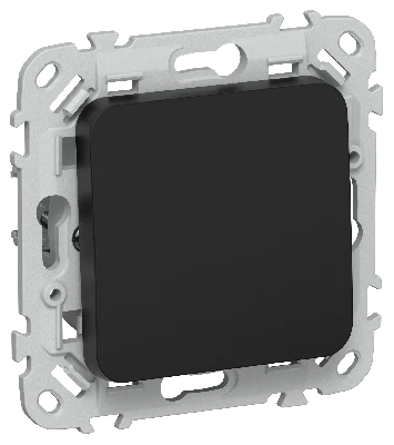 FLITE Выключатель 1-клавишный перекрестный 10А ВС71-1-0-ФлЧ черный IEK