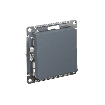 ATLASDESIGN 1-клавишный ВЫКЛЮЧАТЕЛЬ, сх.1, 10АХ, быстрозажимные клеммы, ГРИФЕЛЬ