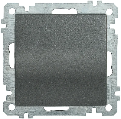 ВС10-1-0-Б Выключатель одноклавишный 10А BOLERO антрацит