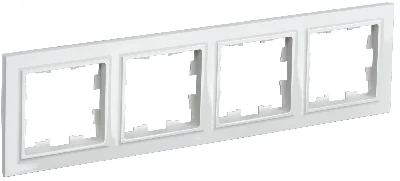 BRITE Рамка 4 поста РУ-4-БрБ белый