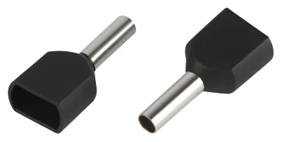 Наконечник-гильза с изолированным фланцем (упаковка 10 шт.) NO-225-13 (двойной) НШвИ(2) 1,5-8