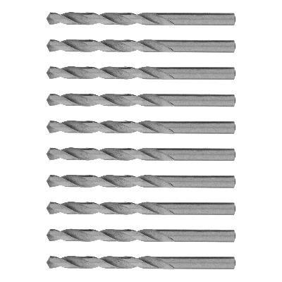 Сверло по металлу, 8,0 мм, полированное, HSS, 10 шт. цилиндрический хвостовик