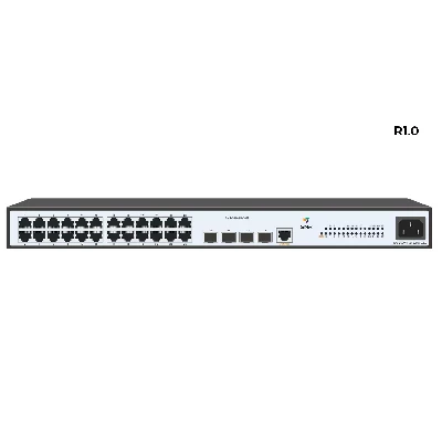 Коммутатор управляемый L2 24 порта RJ45/SFP 10/100/1000 Мб/с