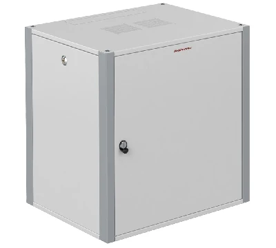 Шкаф телекоммуникационный настенный 19' 12U дверь металл IP20. 600x600x585mm(ШхГхВ) цвет серый(RAL 7035/RAL7000)