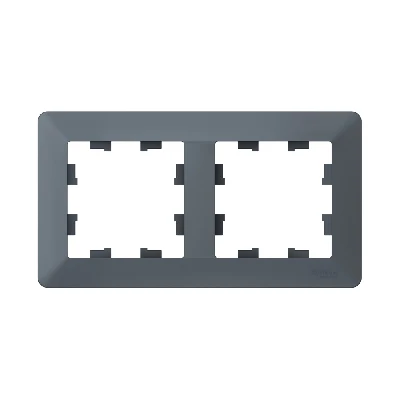 ATLASDESIGN AIR 2-постовая РАМКА, ГРИФЕЛЬ/дымчатый черный