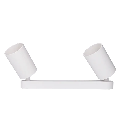 Светильник светодиодный ДПО 2xGU10 без ламп круглый белый корпус