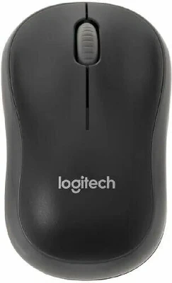 Мышь M186 оптическая 1000dpi, беспроводная, USB2.0, 2but, черный/серый