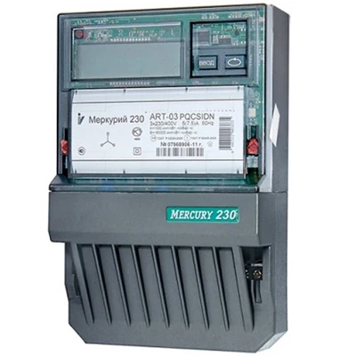 Счетчик электроэнергии Меркурий 230 АRT-02 PQRSIN трехфазный многотарифный, 10(100), кл.точ. 1.0/2. 0, Щ, ЖКИ, IrDA, RS-485, 2тарифа МСК