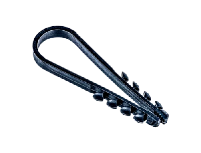 Дюбель-хомут для круглого кабеля черный  05-10 Jazzway (100 шт/уп)