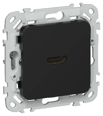 FLITE Розетка HDMI РШДМА-ФлЧ черный IEK