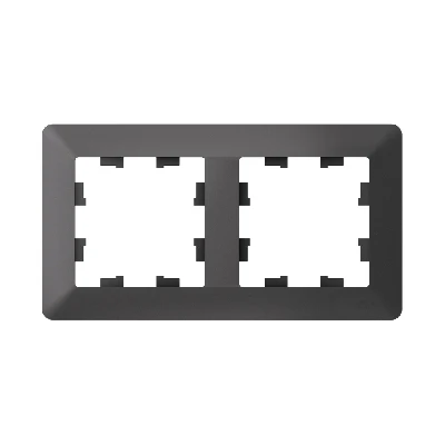 ATLASDESIGN AIR 2-постовая РАМКА, БАЗАЛЬТ/дымчатый черный