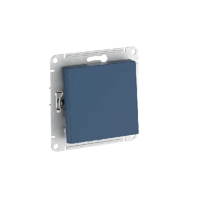 ATLASDESIGN 1-клавишный ВЫКЛЮЧАТЕЛЬ, сх.1, 10АХ, быстрозажимные клеммы, АКВАМАРИН