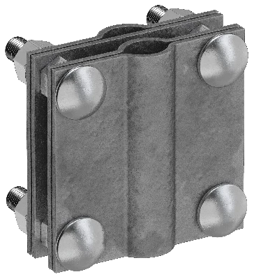 Зажим заземления с разделителем крестообразный стержень-полоса/пруток оцинкованная сталь TD IEK