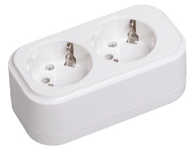 Колодка K02 2 места 2P+PE 16A CLASSIC