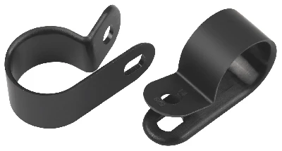 Скоба кабельная нейлоновая под винт 9 мм NO-225-297 чёрная 10 шт