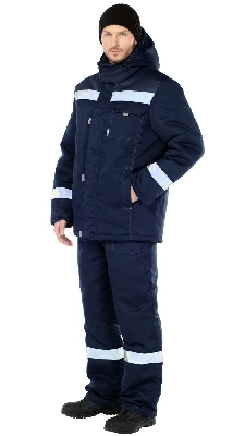Костюм мужской утепленный Тимбер с пк цв. синий, р. 104-108/170-176