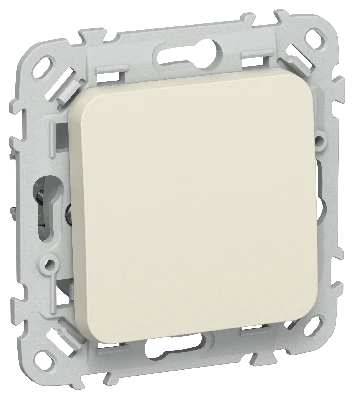 FLITE Выключатель 1-клавишный проходной 10А ВС61-1-0-ФлСл сливочный IEK