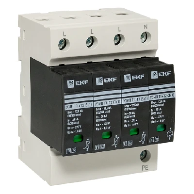 Устройство защиты от импульсных перенапряжений Т1+Т2 Im-12,5kA In-20kA Uc-275В 3+1 PROxima