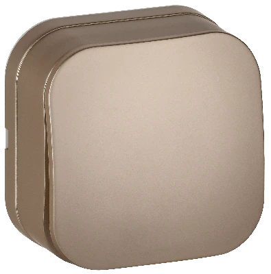 GLORY Выключатель 1-клавишный для открытой установки 10А ВС20-1-0-ХШм шампань матовый IEK