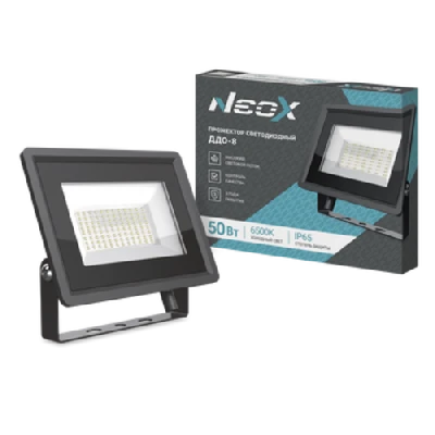 Прожектор светодиодный ДДО-8 50Вт 6500К 5000Лм 100лм/Вт IP65 NEOX