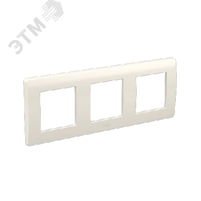 BRAVA Рамка 3 поста 6 модулей белая