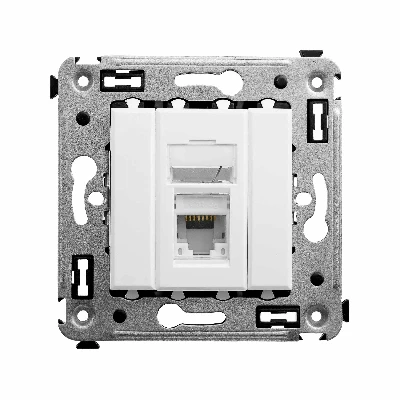 Avanti Розетка RJ-45 в стену, 5e одинарная, ''Белое облако''