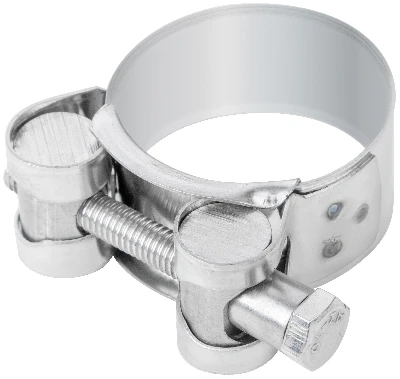 Хомут обжимной силовой шарнирный 32-35мм нержавеющая сталь