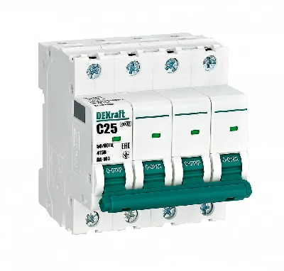 Автоматический выключатель ВА-103 4P 25А C 6кА новый