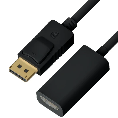 Переходник Active DisplayPort 20M v1.2 на HDMI 19F v1.4, 0.10 м., черный