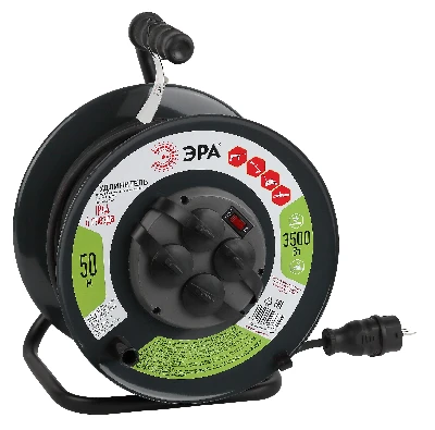 Удлинитель силовой RMx-4es-3x1.5-50m-IP44KG на металлической катушке c/з 4 гнезда 50м КГ 3х1.5 RMx-4es-3x1.5-50m-IP44KG