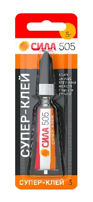 Супер-клей 3 г 1 шт. СИЛА 505-31 505