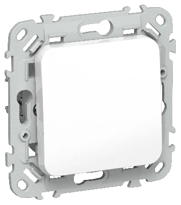 FLITE Выключатель 1-клавишный проходной 10А ВС61-1-0-ФлБ белый IEK