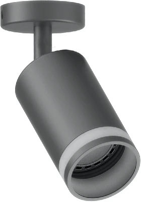 Светильник ДБО GU10 без лампы наклонный черный