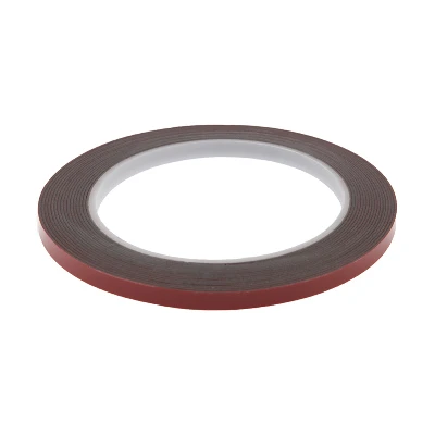 Двухсторонний скотч, серый, на HBA акриловой основе, 6 мм, ролик 5 м