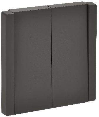 FORTE&PIANO Выключатель 2-клавишный проходной 10А FP307 серый IEK