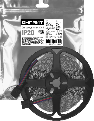 Лента светодиодная 14.4Вт/м 24В RGB IP20 60 LED/м OLS-5050 5м