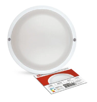 Светильник светодиодный герметичный СПП 2040-КРУГ 20Вт 4000К 1800Лм IP65 155мм IN HOME