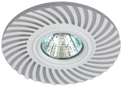 Светильник декор cо светодиодной подсветкой MR16, 220V, max 11W, белый DK LD32 WH /1