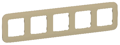 FLITE ARTISTIC Рамка 5-местная РУ-5-А-ФлХ хаки IEK