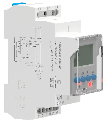 Реле фаз ORF-SP 3ф. 2 конт. 130-650В AC ONI