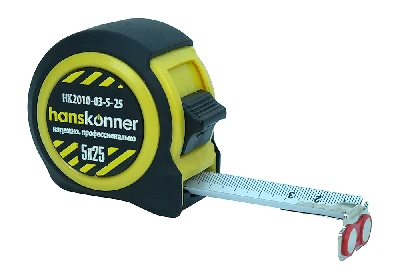 Рулетка с двумя стопами корпус на 32% компактнее стандартного мощный магнит 5м X 25мм