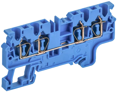 ARMAFIX Клемма пружинная CX2.5-4 BU 2,5мм2 четырехконтактная синяя IEK