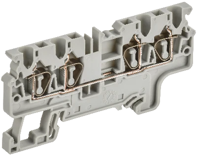 ARMAFIX Клемма пружинная CX2.5-4 2,5мм2 четырехконтактная серая IEK