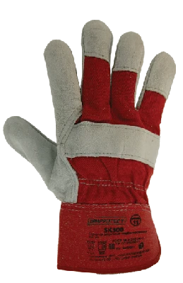 Перчатки спилковые комбинированные на флисовой подкладке ArmProtect SK300. р.11